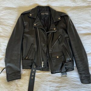 Wilson’s vintage leather biker jacket